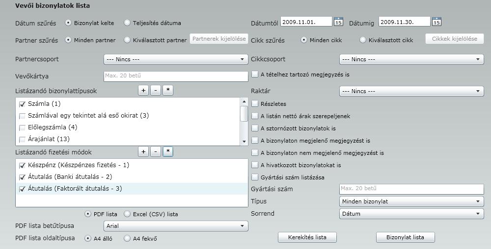 ekalmar vevoi lista fokepernyo