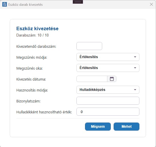 tobbDarabKivezetes